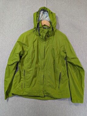 Columbia Titanium Rain Jacket Women's Medium Green Waterproof Omni-Tech